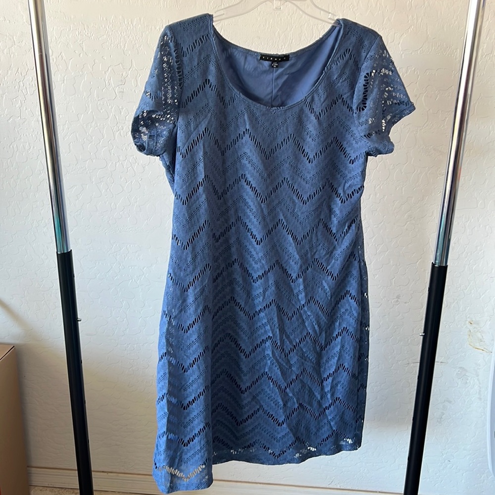 Blue Lace MIDI Dress
